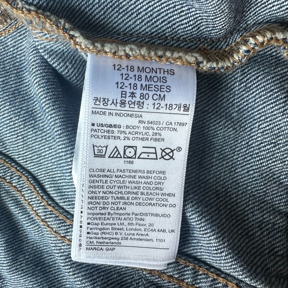 GAP Diney Blue Jean Jacket with Vintage Look - Picture 6 of 6